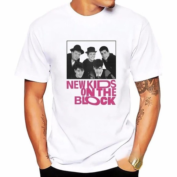 NKOTB Pink New Kids On The Block Unisex T-shirt Gift For Fan - Picture 1 of 4